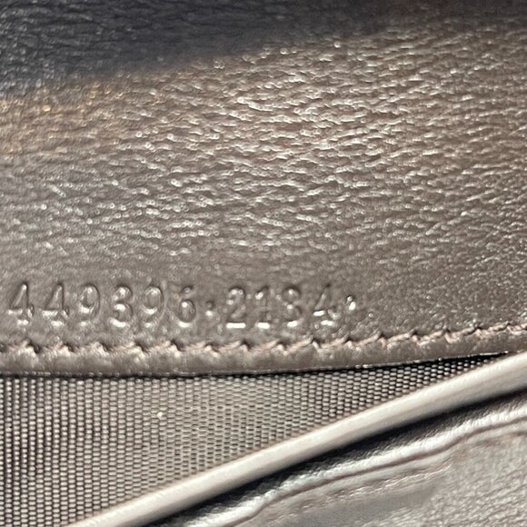 Gucci Guccisima Dark Brown Calf Leather Continental Wallet - Preowned - Picture 15 of 16
